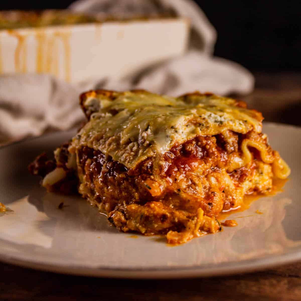 Classic Italian Lasagna with Ricotta Cheese - Saporito Kitchen