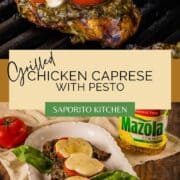 grilled chicken caprese with pesto