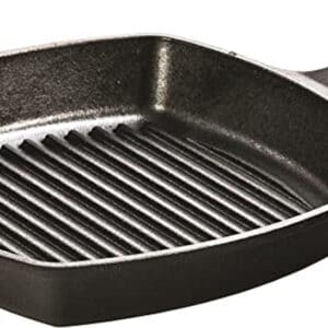 black cast iron grill pan.